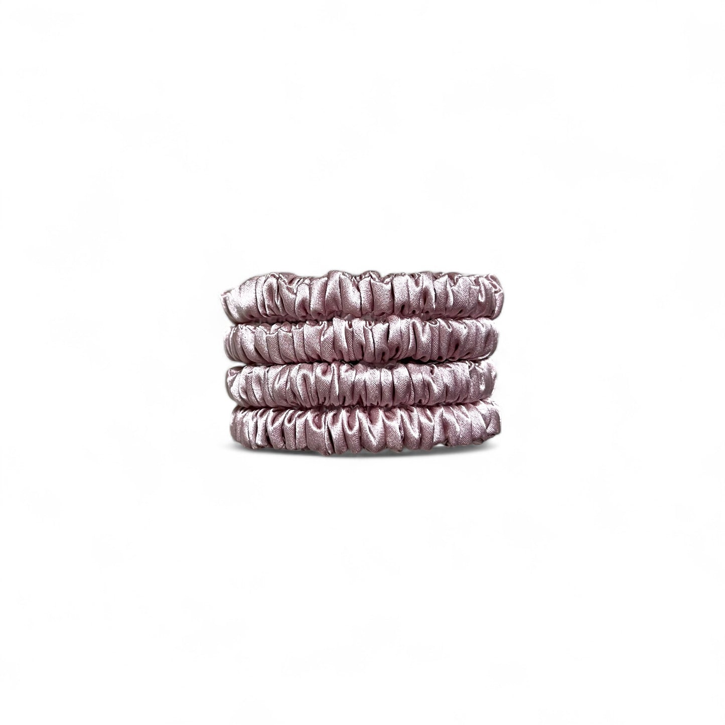 skinny silk scrunchies