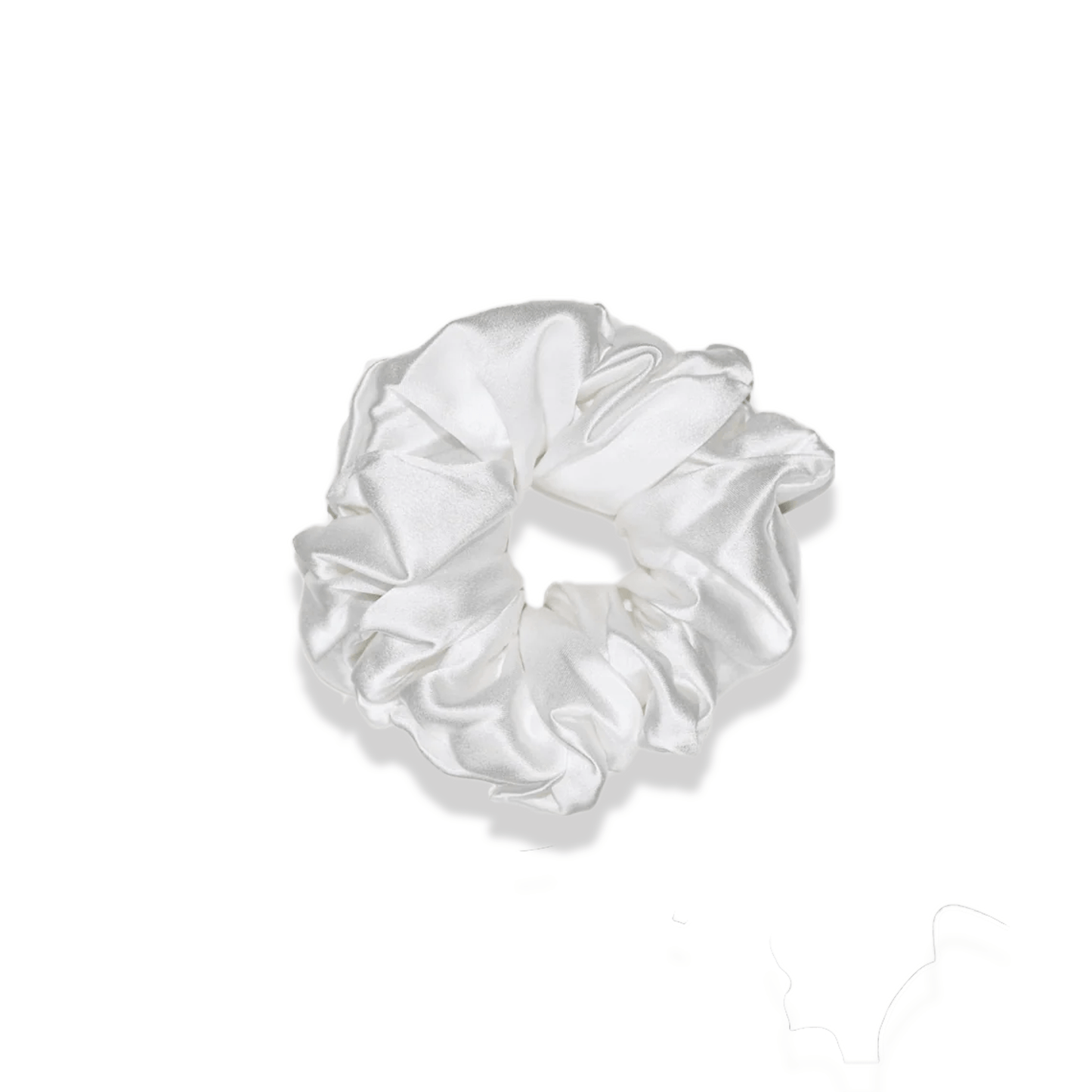 white mulberry Silk scrunchie, dimo silk, 6a grade, 22 momme, designed to protect hair from breakage